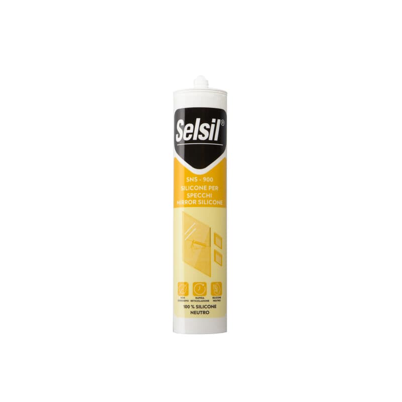 Silicone Neutro Traspar per Specchi 310 ml Selsil 12 Pezzi - 2