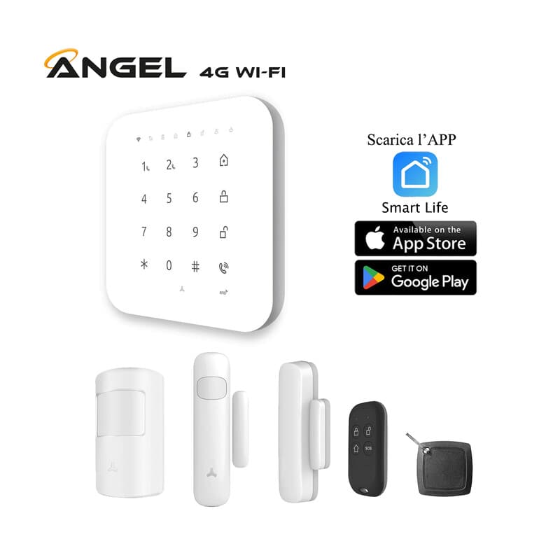 Antifurto Domestico Angel 4 g Wi Fi Kit Completo - 2