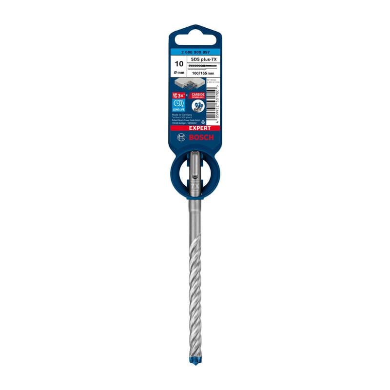Bosch a Punta SDS Plus 7X Expert 10 x 100 x 165 mm