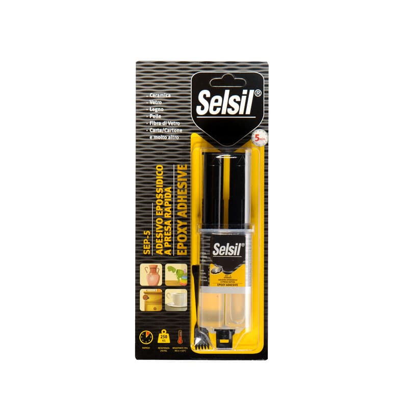 Selsil Adesivo Epossidico Qep 5 a Presa Rapida 28 g 12 Pezzi - 2
