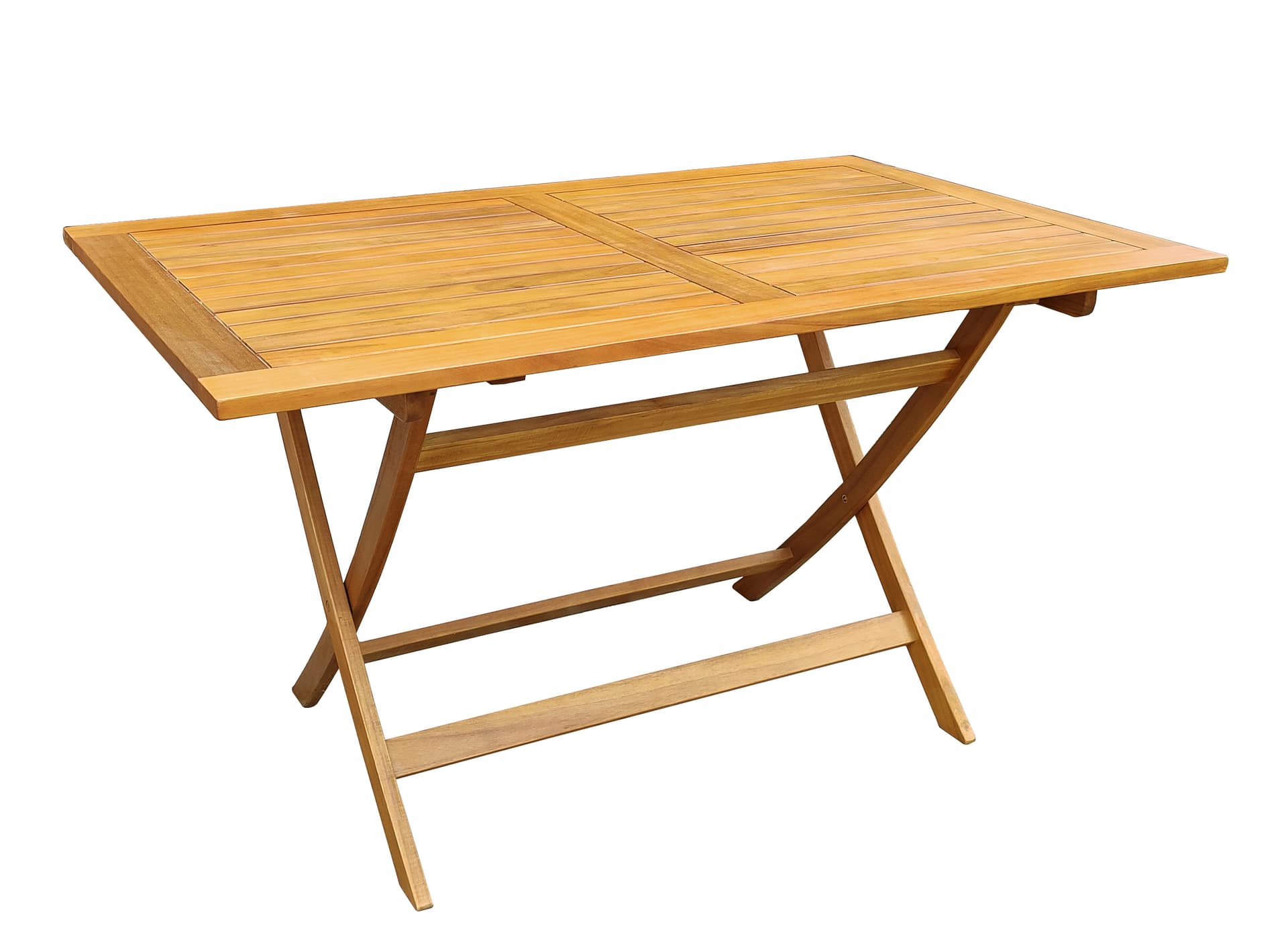 Tavolo Legno Rettangolare Pieghevole Cm 140 x 80 x 72 - 2