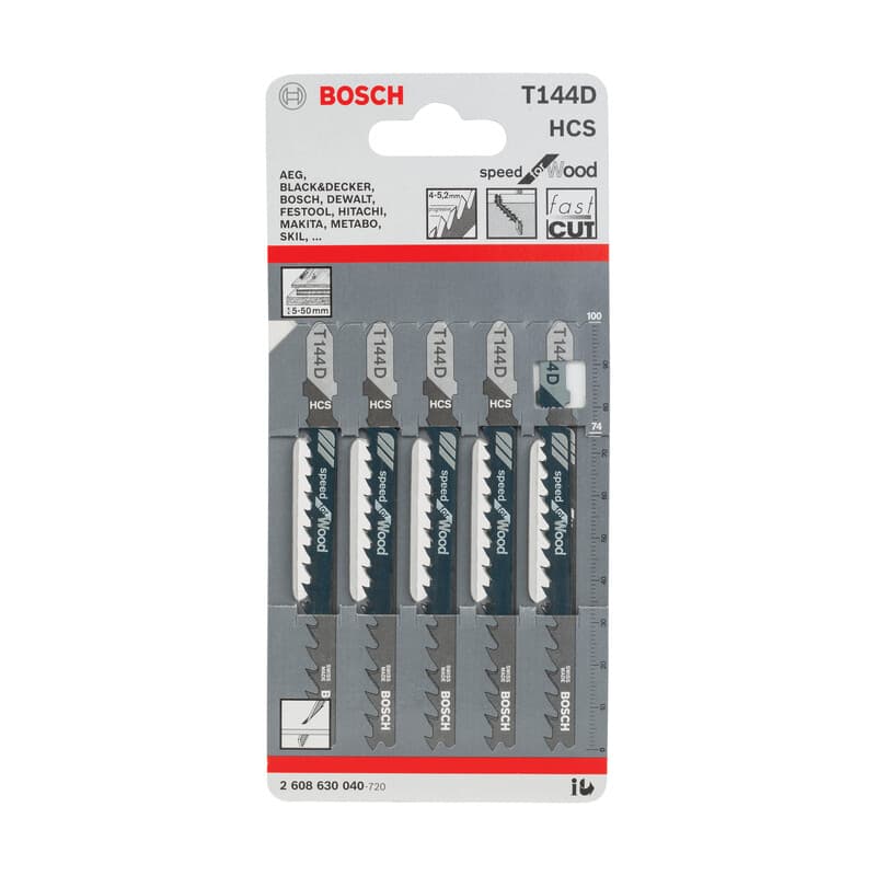 Bosch a 5 Lame T 144 D per Seghetto Alternativo