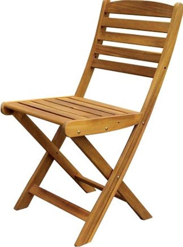 Sedia Legno Pieghevole S Braccioli Cm 40 x 53 x 82 2 Pezzi - 2
