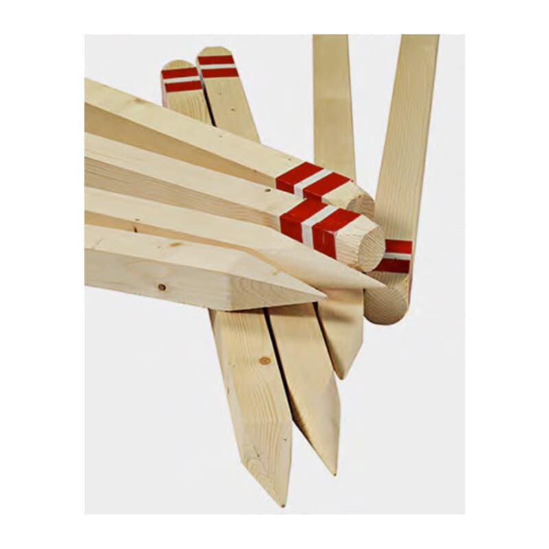 Picchetto in Legno con Punta 5 x 5XH100 Cm 10 Pezzi - 2