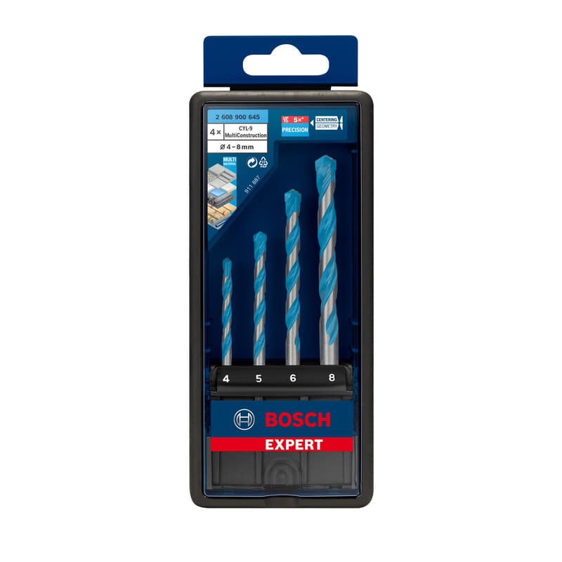 Bosch a Set 4 Punte Multiconstruction Cyl 9 - 2
