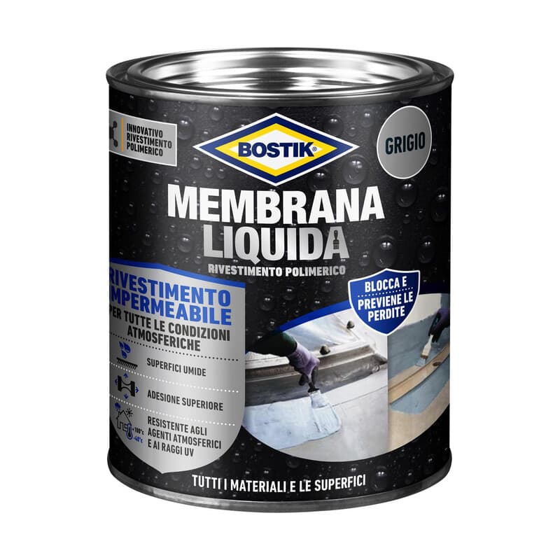 Bostik Membrana Liquida Rivest Polim 1 kg Grigio