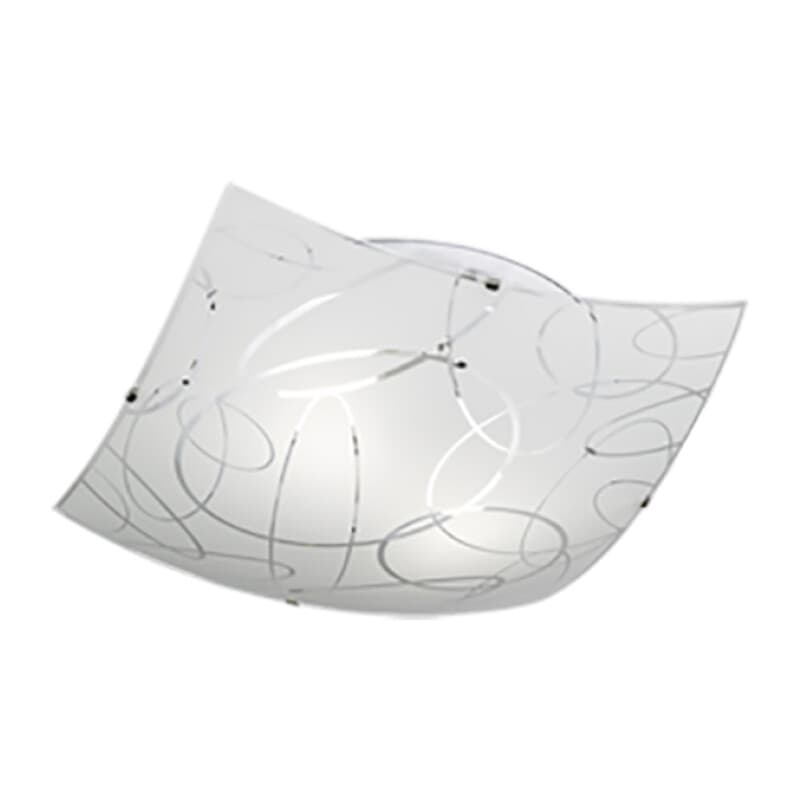 Plafoniera Spirelli Decoro Cerchi E27 40 x 40 cm - 2