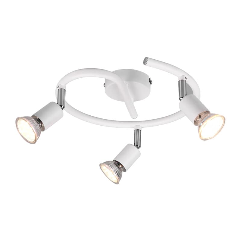 Plafoniera Paris 3 Luci GU10 Bianco D. 28 – Idroweb