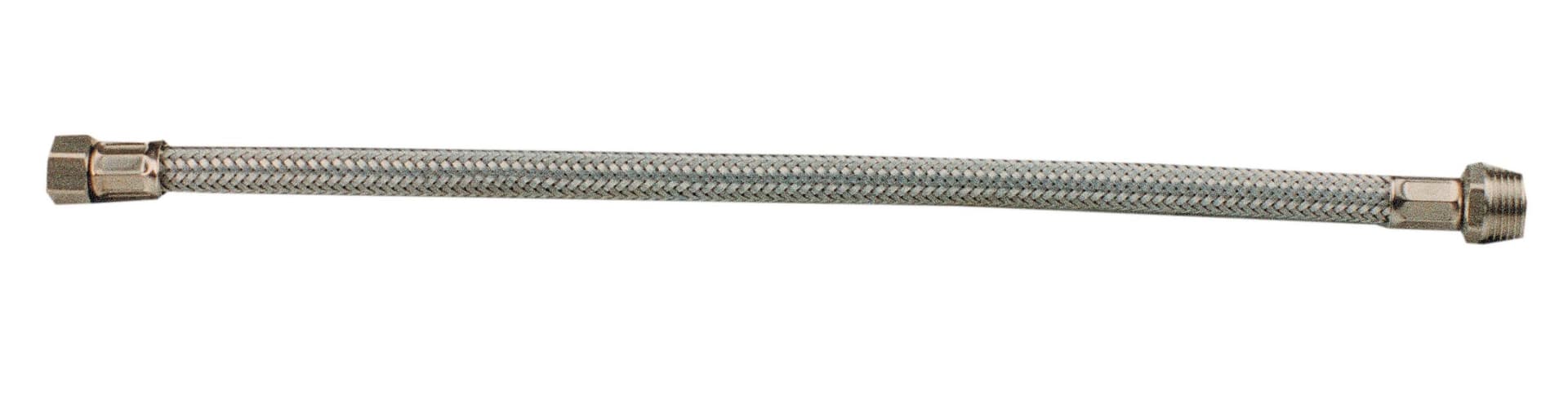 Flessibile INOX M 1/2 F 3/8 40 cm Pl 5 Confezioni da 2 Pezzi - 2