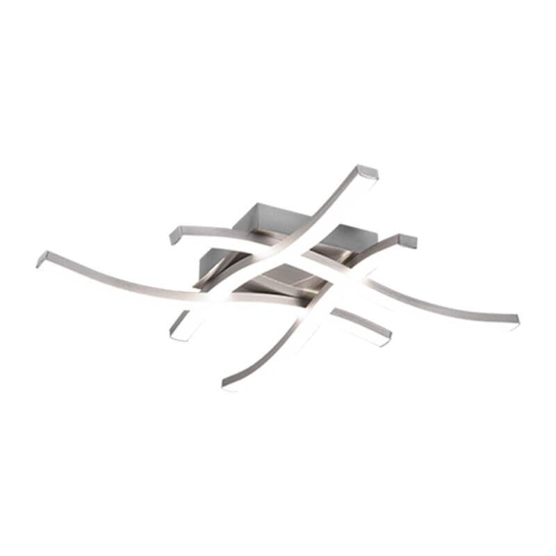 Plafoniera LED Route Acciaio Satin. 4 Luci x 5W 4000K - 2
