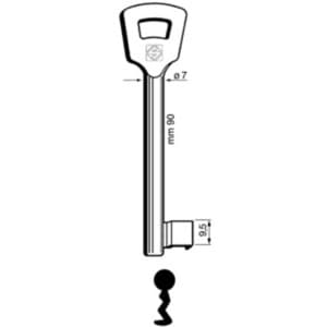 Chiavi Silca Patent 10NFHL Zama 5 Pezzi - 2