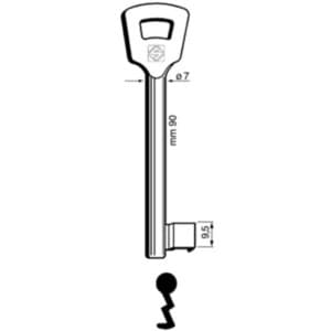 Chiavi Silca Patent 8NFHL Zama 5 Pezzi - 2