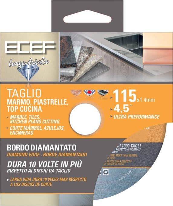 Disco Diamantato per Marmo Piastrelle D 115 mm - 2
