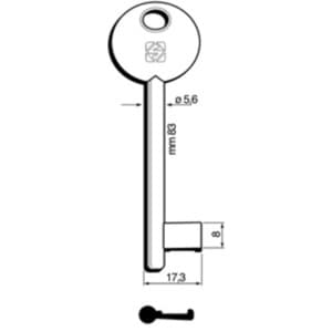 Chiavi Silca Patent Bonaiti Pari 6P3D Bz 5 Pezzi - 2