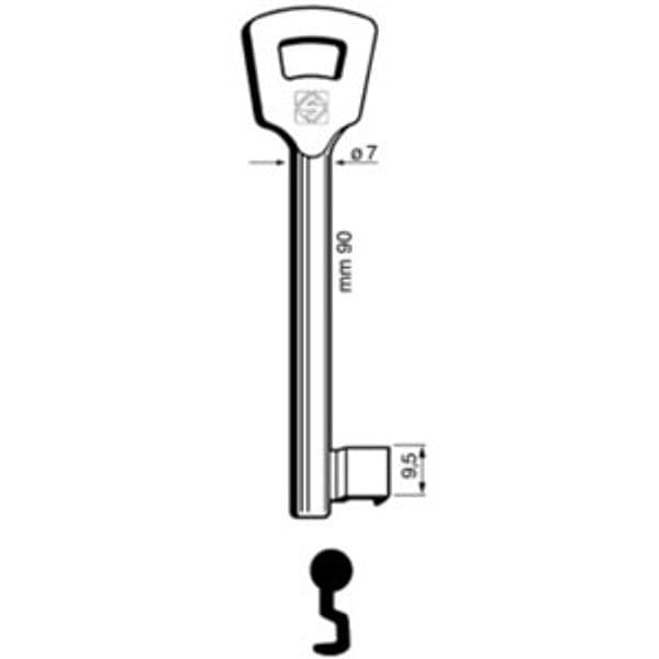 Chiavi Silca Patent NFH2L Olc 5 Pezzi