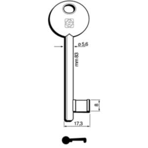 Chiavi Silca Patent Bonaiti Dispari 6P3S Bz 5 Pezzi - 2