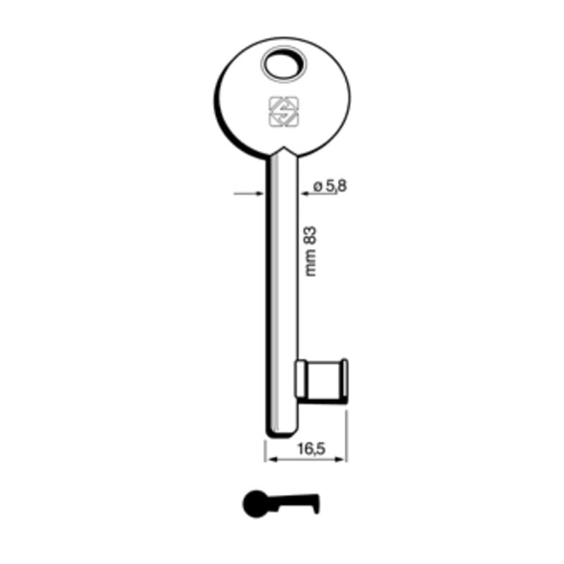 Chiavi Silca Patent Agb Disp 6P1S Bz 5 Pezzi - 2