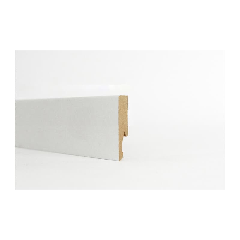 Battiscopa 60 x 14 mm MDF 240 cm Bianco 10 Pezzi - 2