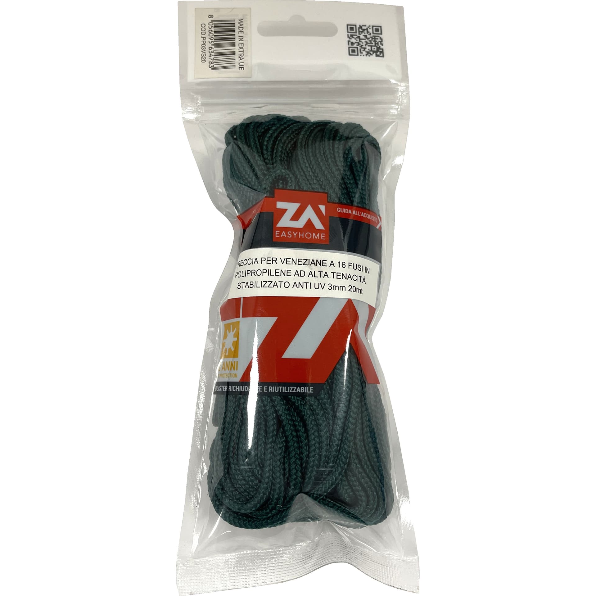Laccio per Veneziane Cf 20 m Verde Scuro - 2