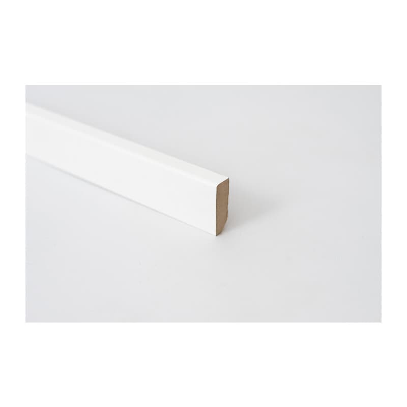 Battiscopa 40 x 14 mm MDF 240 cm Bianco 10 Pezzi - 2