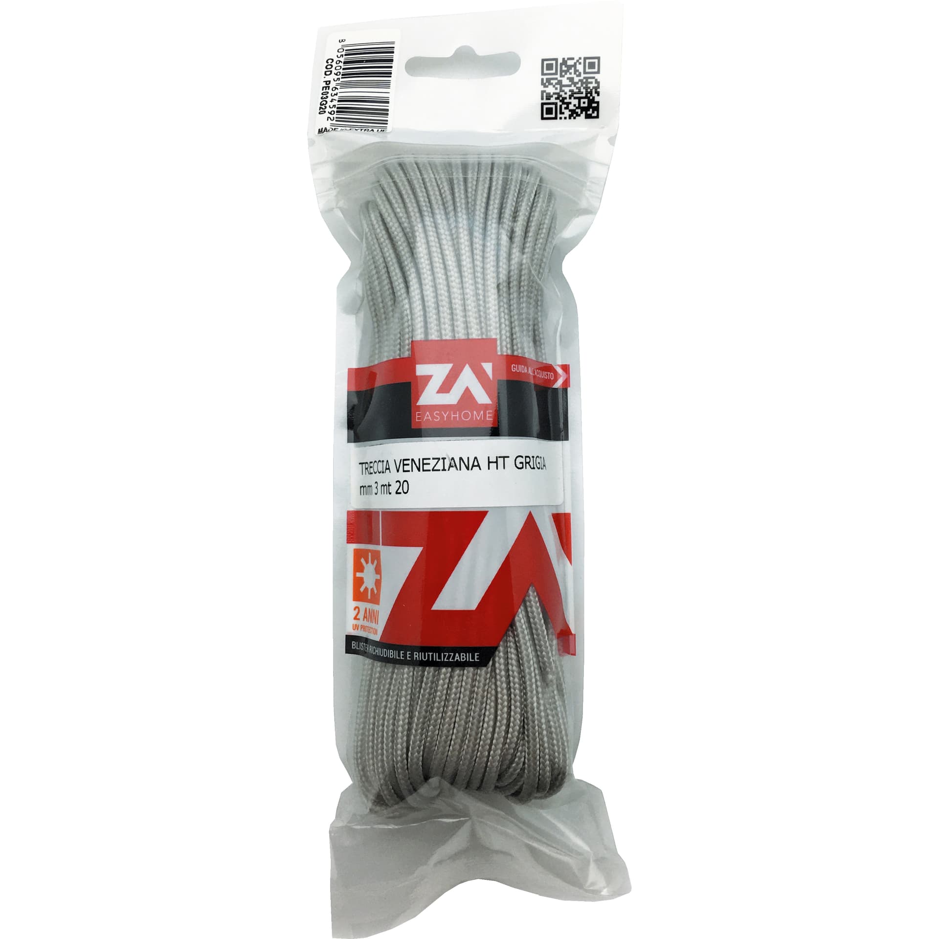 Laccio per Veneziane Cf 20 m Grigio - 2