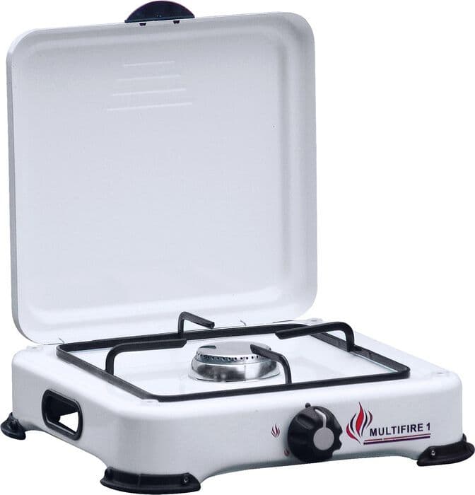 Fornello a Gas 1 Fuoco con Coperchio Camping Multifire 1 - 2
