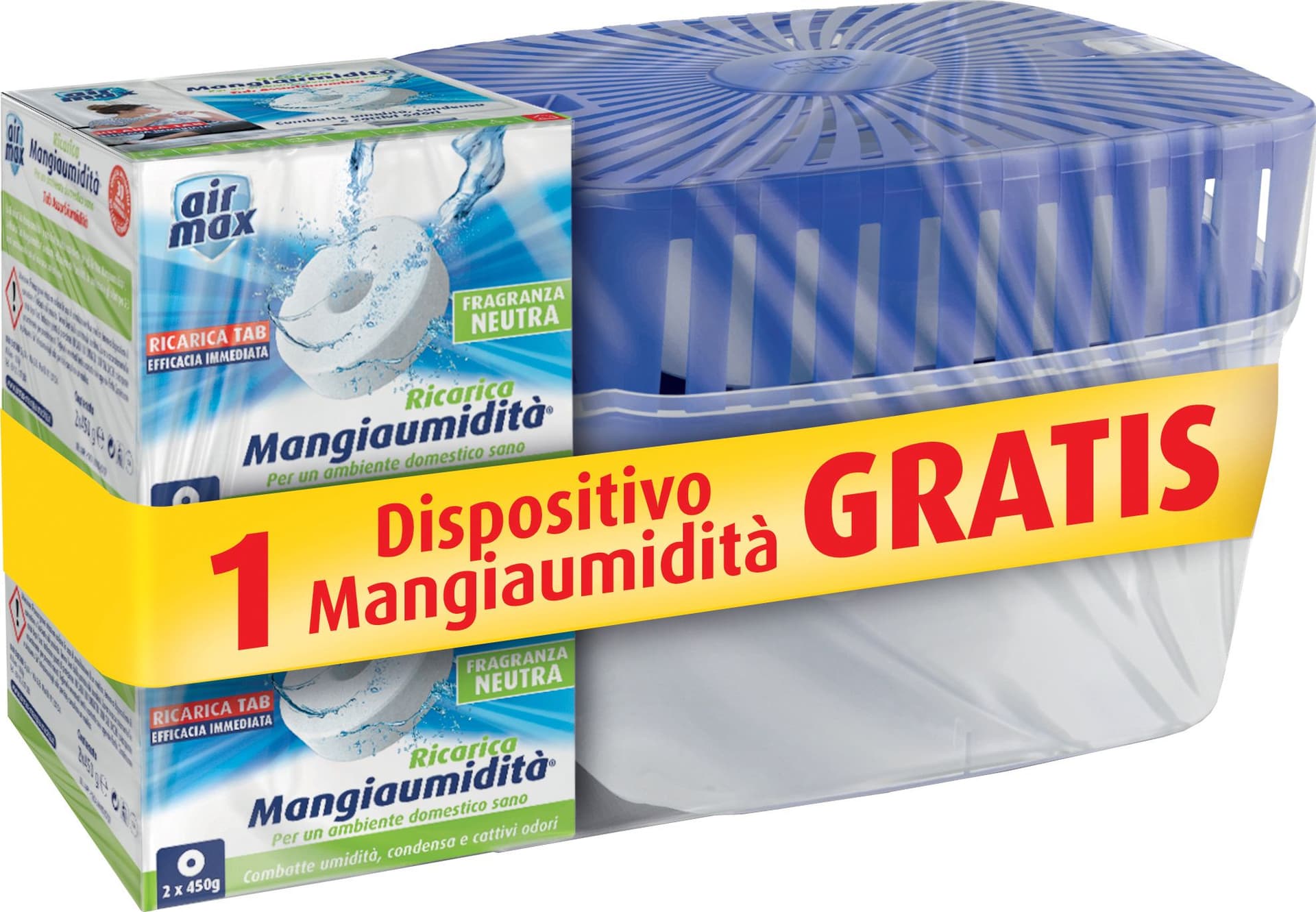 Airmax Assorbiumidita Ric. Tab 4 PZX450 G e Kit Omaggio 4 Pezzi - 2