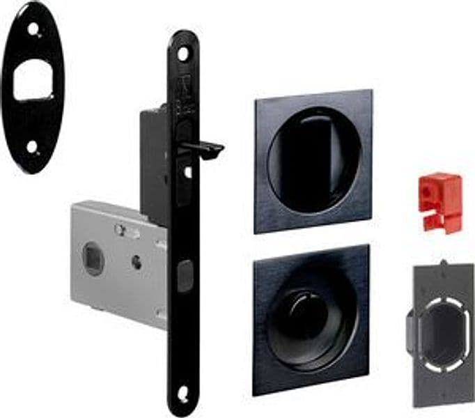 Kit Porta Scorr Nicchia Quadra Easy G500T Nero – Idroweb
