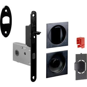 Kit Porta Scorr Nicchia Quadra Easy G500T Nero - 2