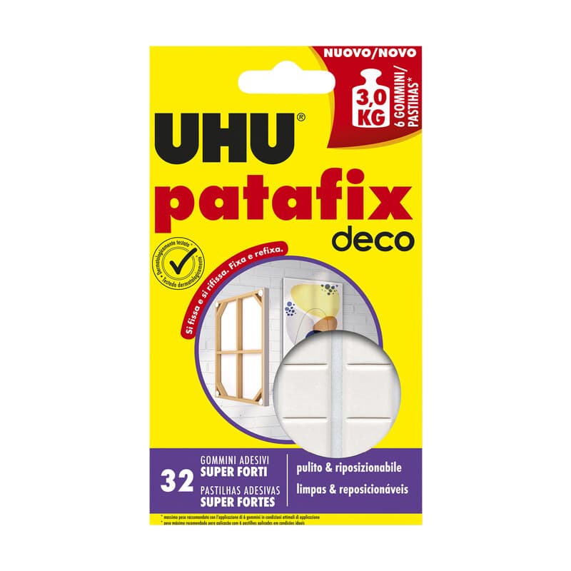 Uhu Patafix Super Forte Fino a 3 kg 12 Pezzi - 2