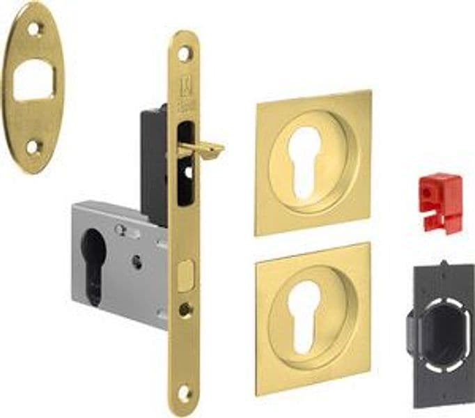 Kit Porta Scorr Nicchia Quadra Yale Easy G500T Oro Lu - 2
