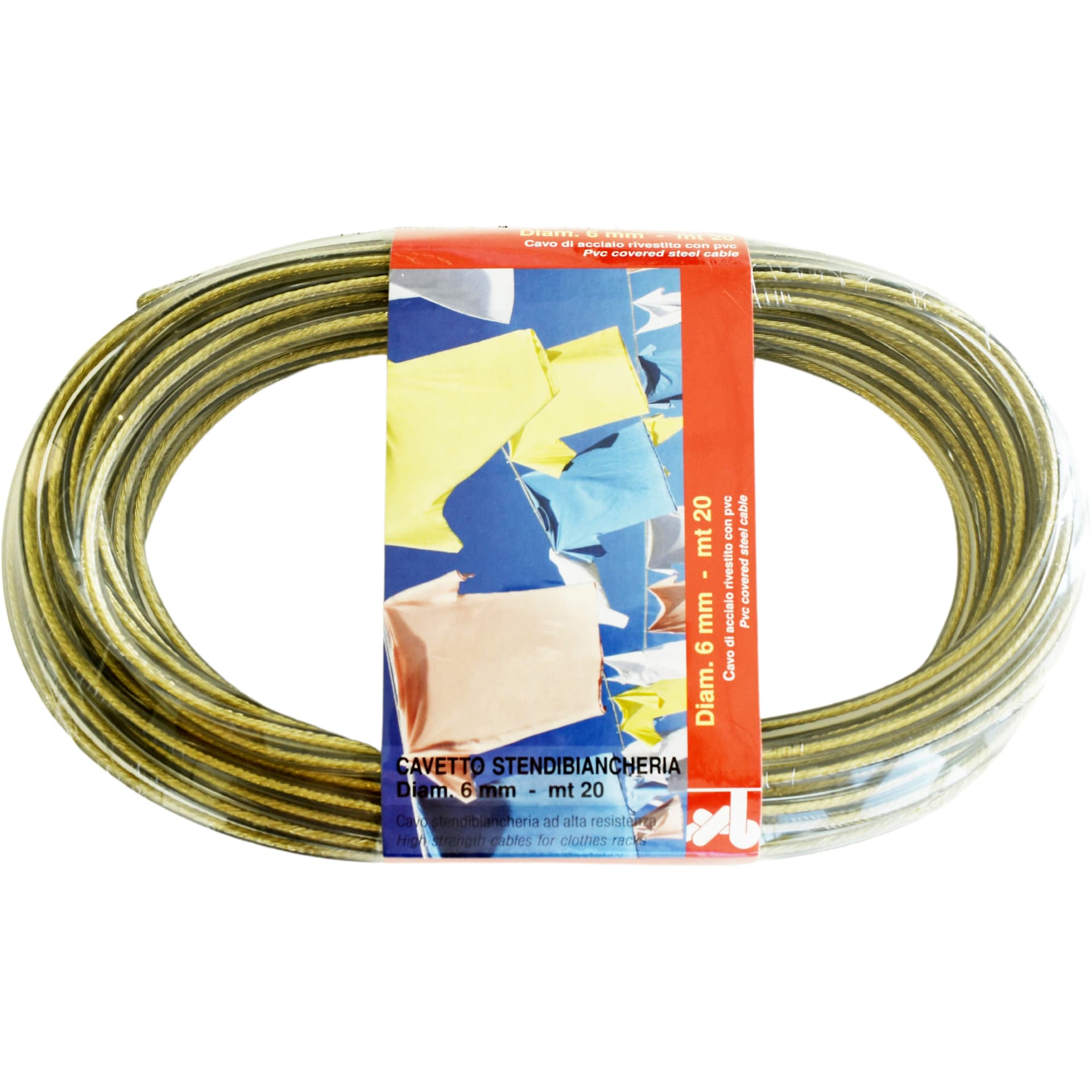 CONF. FILO STENDIBIANCHERIA TRASPAR. OTT. 6MMX20M- 1,0 pz - 2
