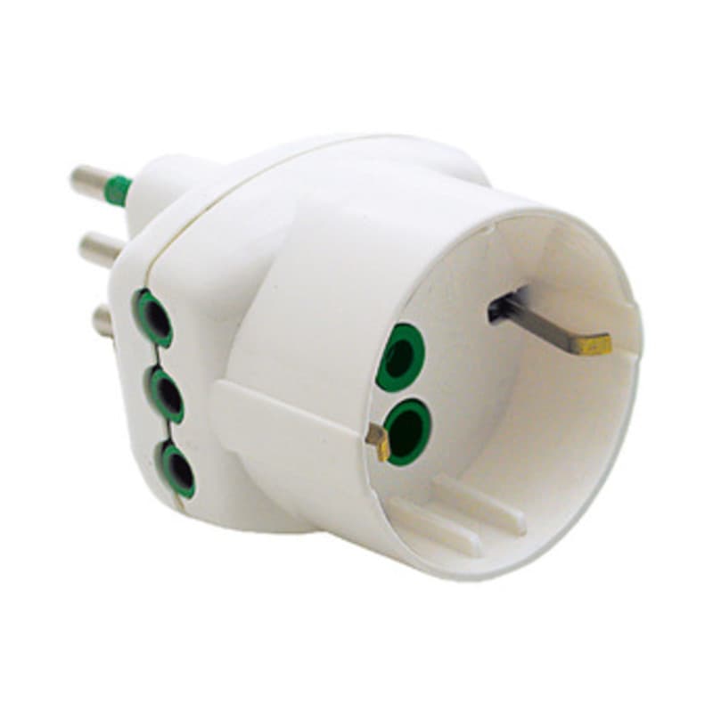 FME 82.210 ADATTATORE 10A 2P+T A 2 PRESE + SCHUKO- FANTON- 1,0 pz - 2