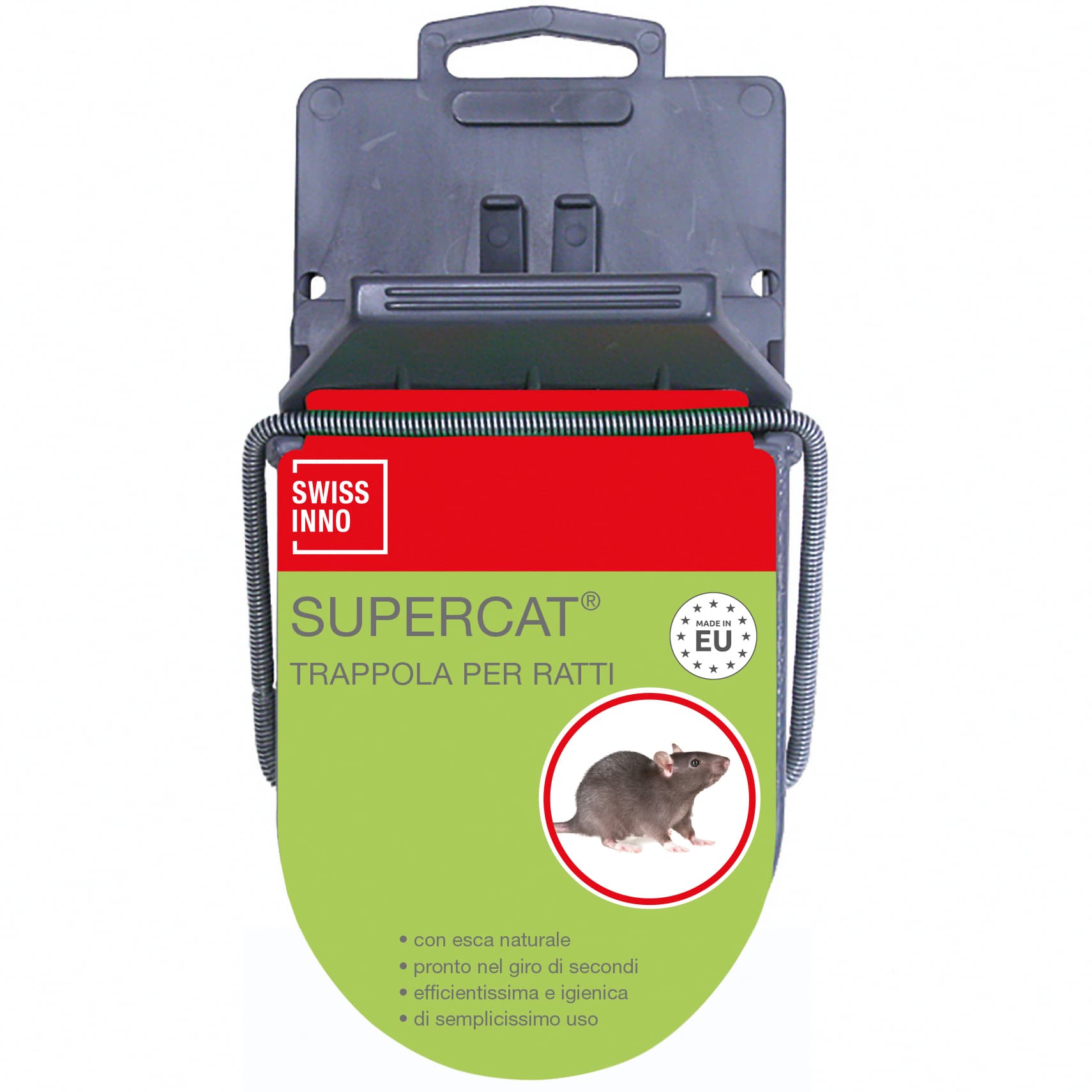 Trappola per Ratti con Esca Supercat Swissinno Solutions Ag 4 Blister - 2