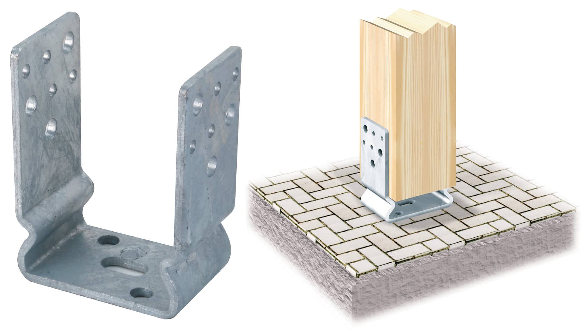 Piastra 791 Supporto Ancor U Zinc Fuoco 60 x 101 mm Aldeghi Luigi Spa - 2