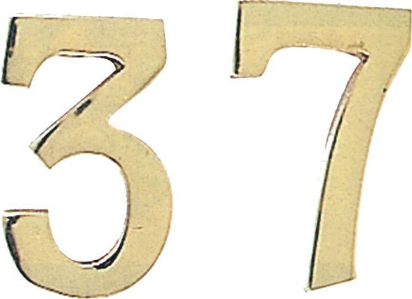 Numero Civico 6 in Ottone 100 mm 10 Pezzi - 2