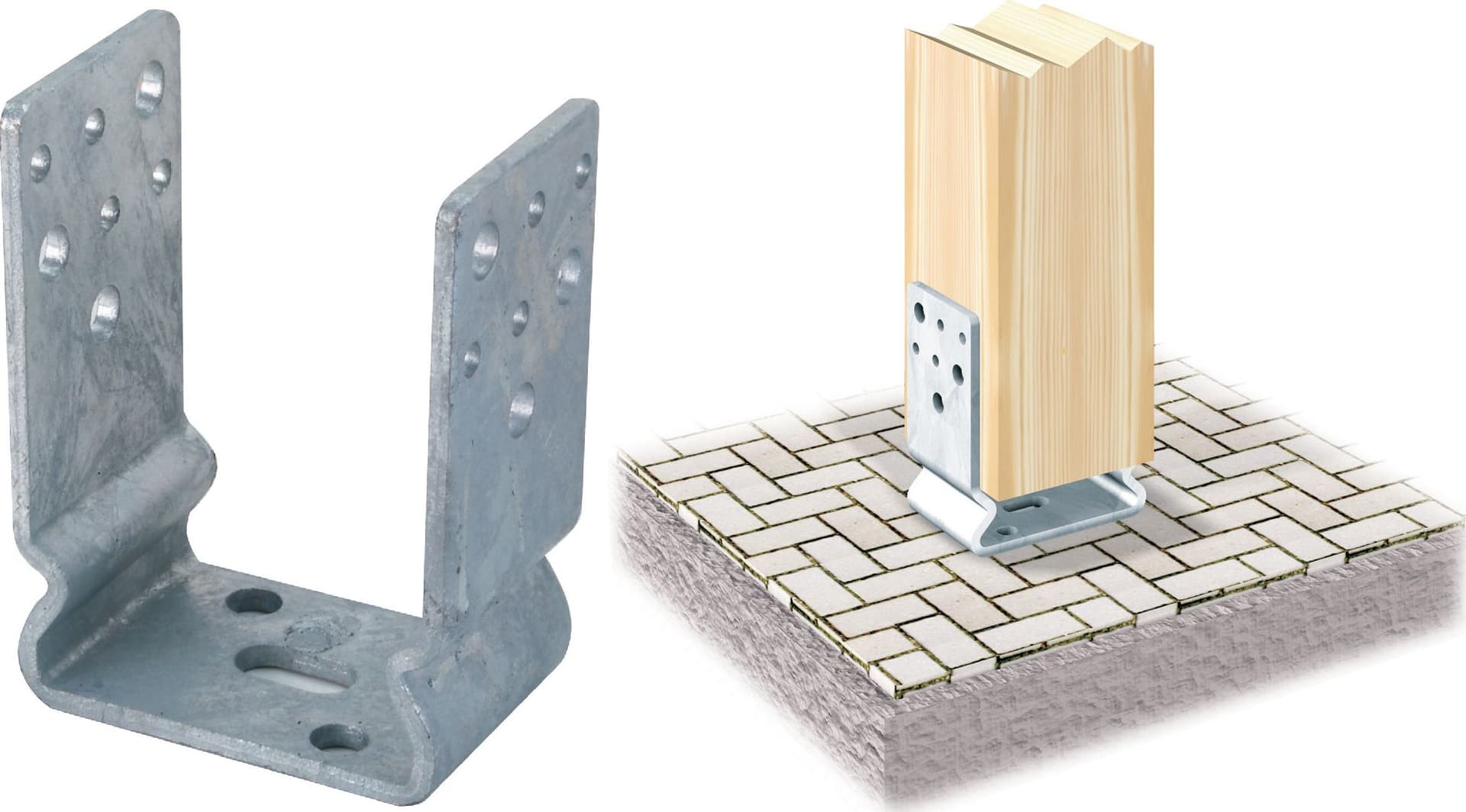 Piastra 791 Supporto Ancor U Zinc Fuoco 60 x 71 mm Aldeghi Luigi Spa - 2