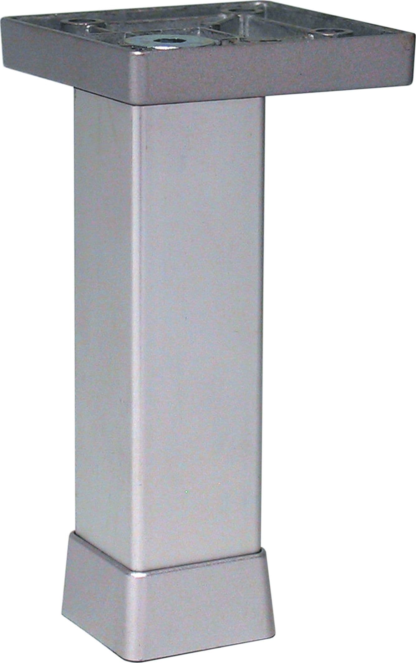 Piedino Regolabile Allum 100 mm P0702 Z Argento Gs Plast 12 Pezzi - 2