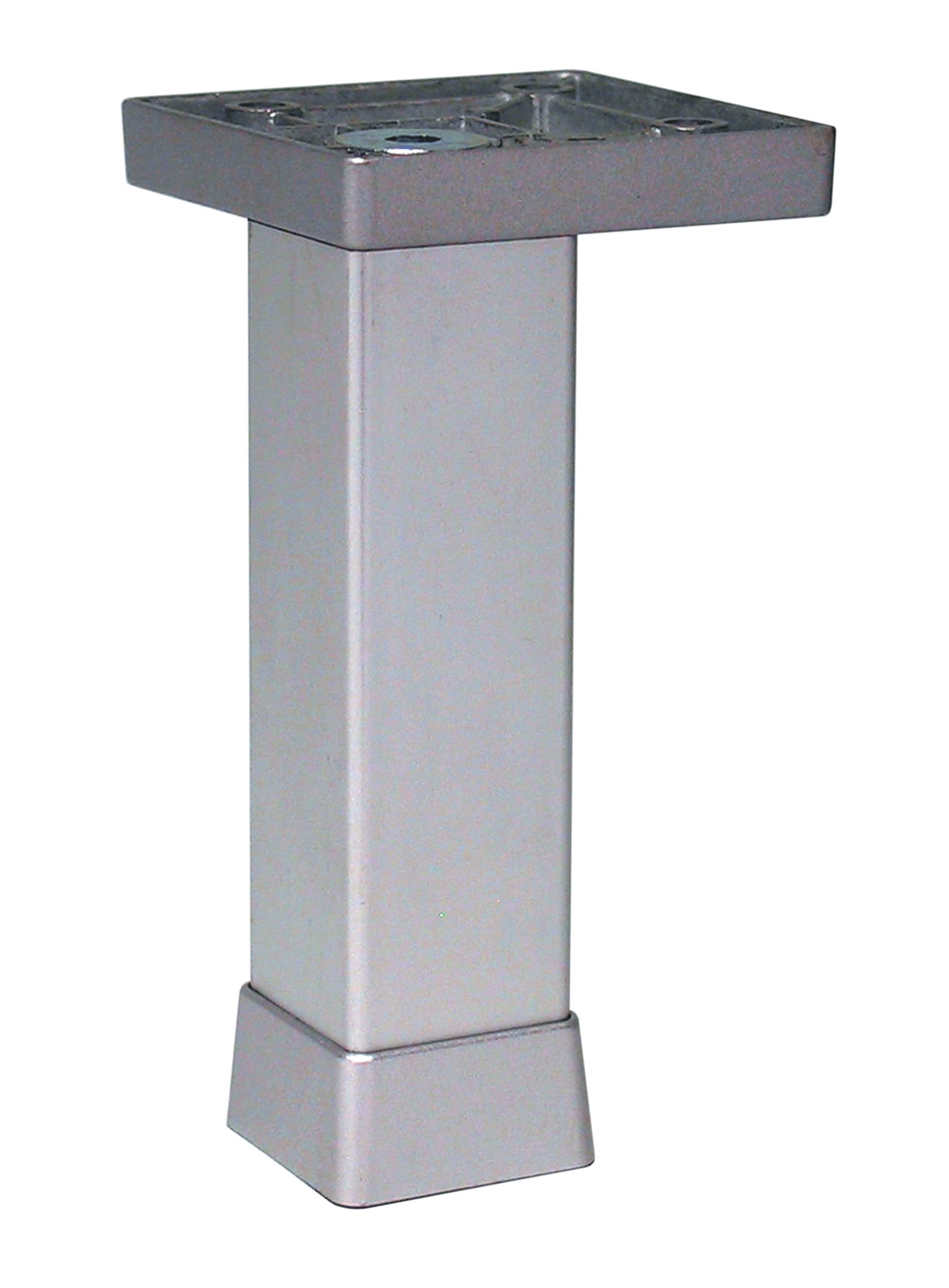 Piedino Regolabile Allum 100 mm P0702 Z Argento Gs Plast 12 Pezzi - 2