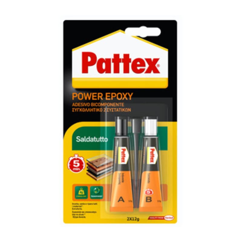 Pattex Power Epoxy Saldatutto Bicomponente 24 g Henkel Italia 6 Pezzi - 2