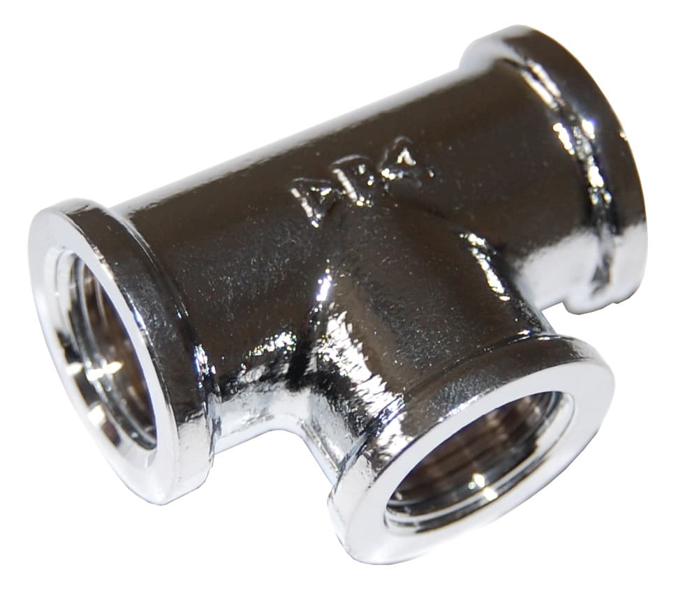 IDRAULICA - TEE 130 OTTONE CROMATO D 1/2- AMAFLEX- 10,0 pz - 2