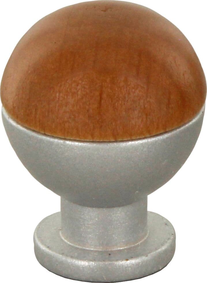 Pomolo Sferico Legno Ott 735B Ø 18 mm Noce Ch Botter Luigi 25 Pezzi