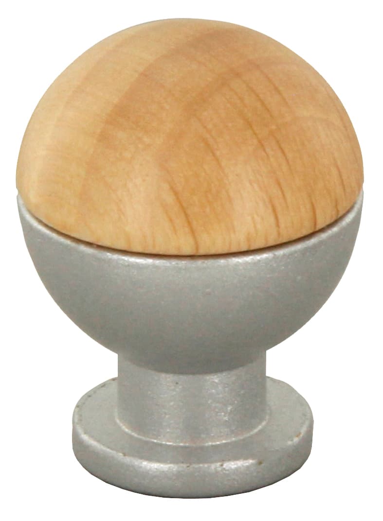 Pomolo Sferico Legno Ott 735B Ø 18 mm Frassino Botter Luigi 25 Pezzi - 2