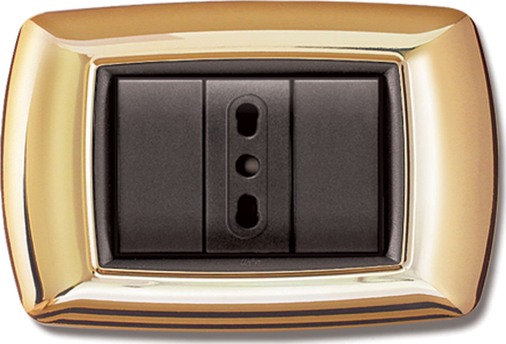 Placca Life Living Plast Oro 3P Elettrocanali 10 Pezzi - 2