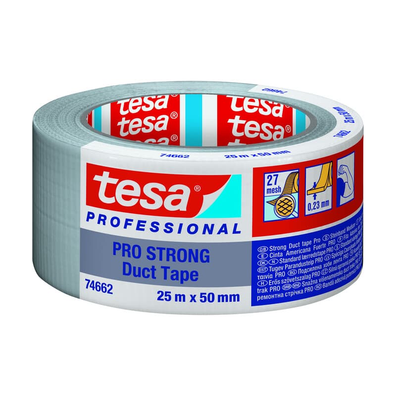 Nastro Americano Pro Strong 50MMX25M Grigio Tesa 6 Pezzi - 2