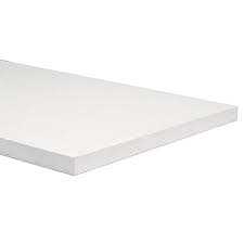 Mensola Squadrata Bianca 20 x 1,8 x 80 cm 5 Pezzi - 2