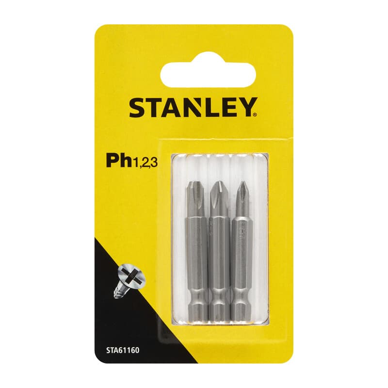 Piranha Stanley STA61160 X61160 3 Inserti MM.48 PH 1 2 3 - 2