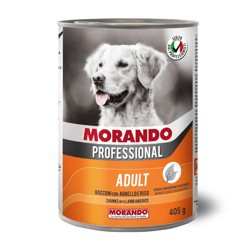 Cibo Cane Morando Latt 405 g Bocconi Agnel RIS0 24 Pezzi - 2