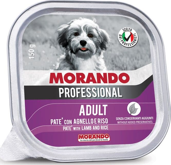 Cibo Cane Morando Vsc 150 g Pate Agnello e Riso 22 Pezzi - 2