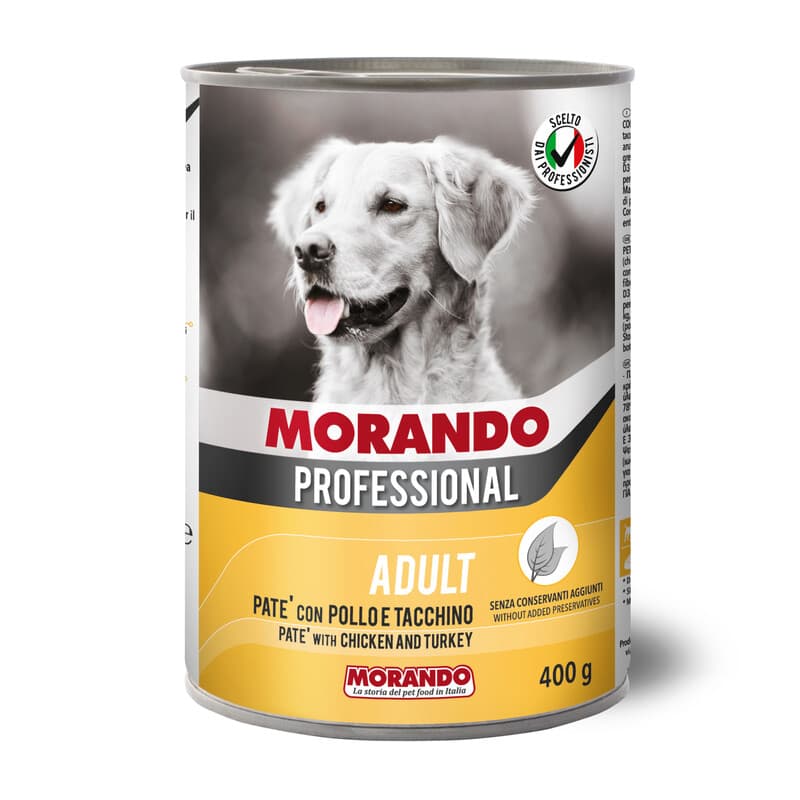 Cibo Cane Morando Latt 400 g Pat Pollo Tacch 24 Pezzi - 2